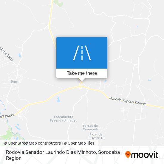 Mapa Rodovia Senador Laurindo Dias Minhoto