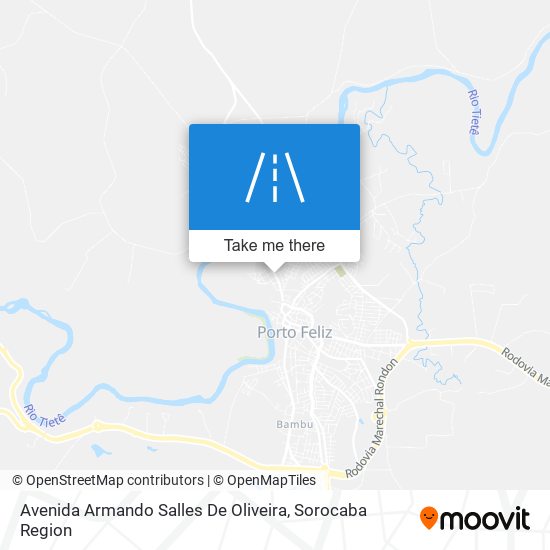 Mapa Avenida Armando Salles De Oliveira