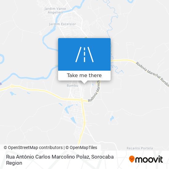 Rua Antônio Carlos Marcolino Polaz map