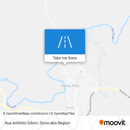 Rua Antônio Gibim map