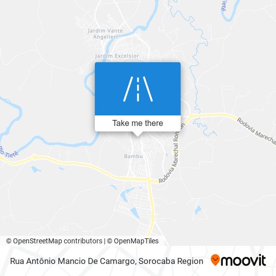 Mapa Rua Antônio Mancio De Camargo