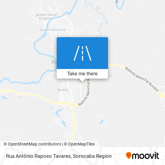 Mapa Rua Antônio Raposo Tavares