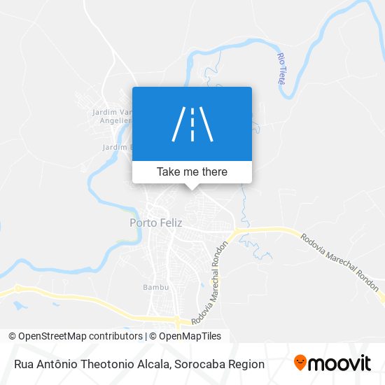 Mapa Rua Antônio Theotonio Alcala