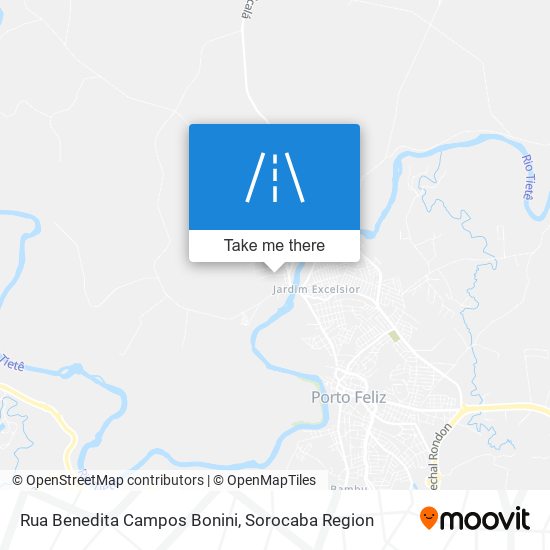 Mapa Rua Benedita Campos Bonini