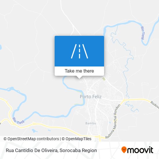 Mapa Rua Cantídio De Oliveira