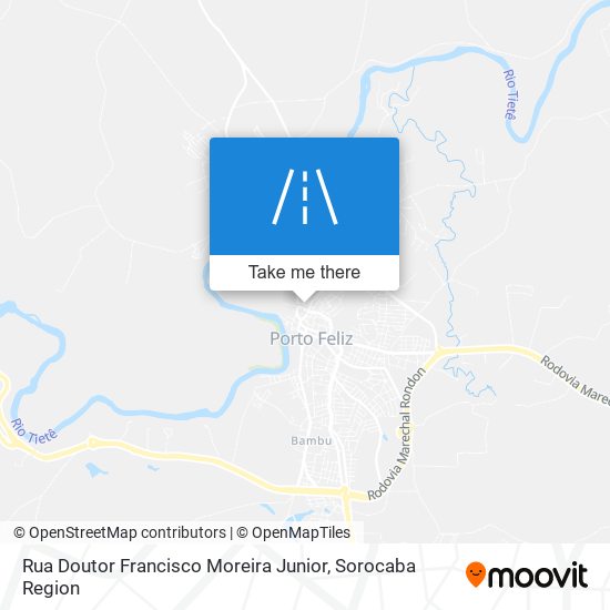 Mapa Rua Doutor Francisco Moreira Junior