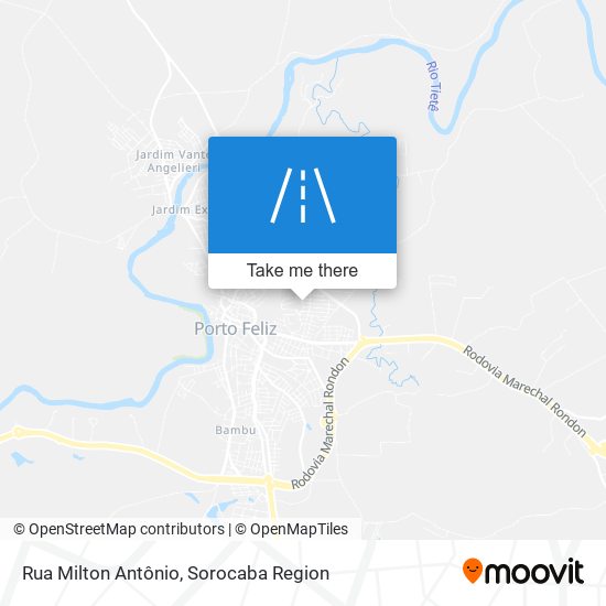 Rua Milton Antônio map