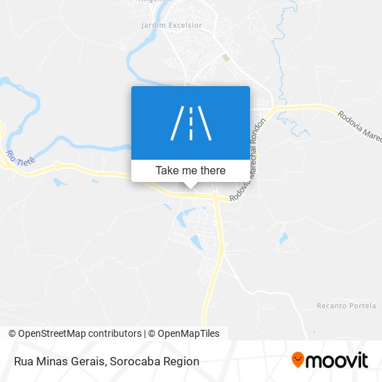 Mapa Rua Minas Gerais