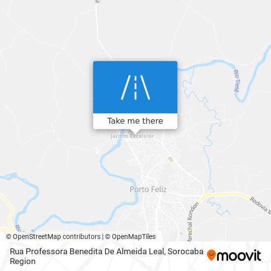Rua Professora Benedita De Almeida Leal map