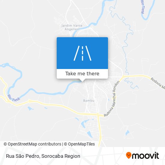 Mapa Rua São Pedro