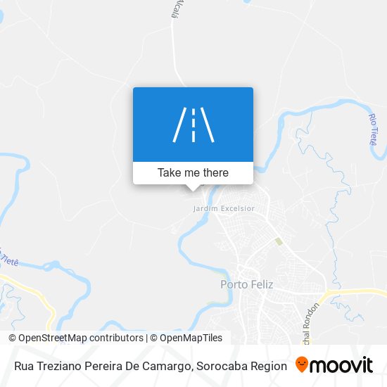 Mapa Rua Treziano Pereira De Camargo
