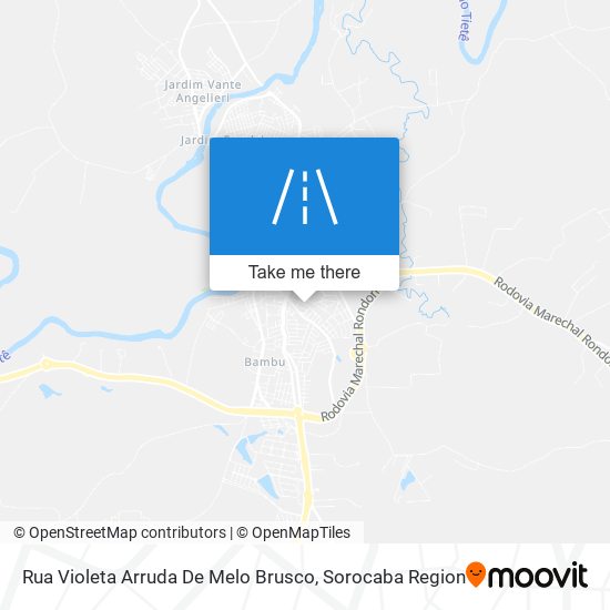 Mapa Rua Violeta Arruda De Melo Brusco