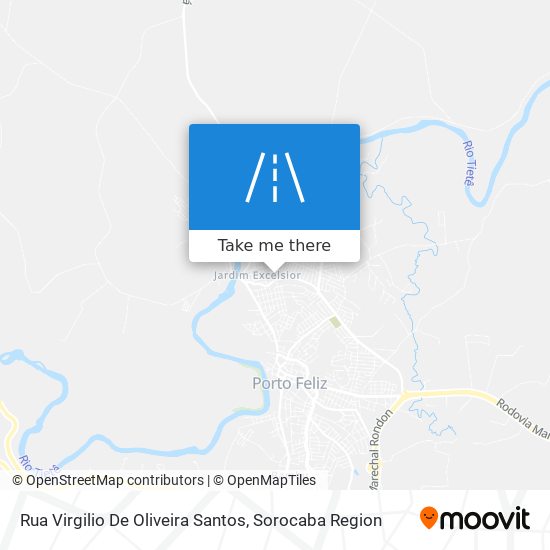 Mapa Rua Virgilio De Oliveira Santos