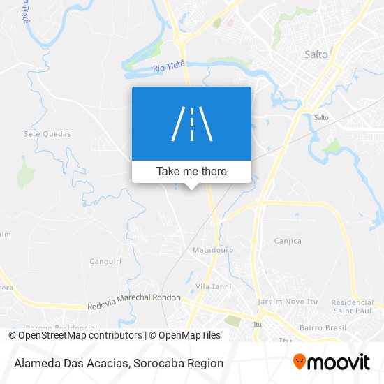 Alameda Das Acacias map