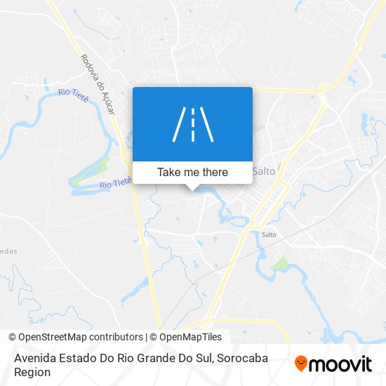 Mapa Avenida Estado Do Rio Grande Do Sul