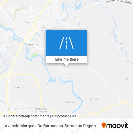 Mapa Avenida Marques De Barbacena