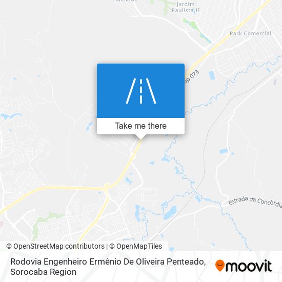 Rodovia Engenheiro Ermênio De Oliveira Penteado map