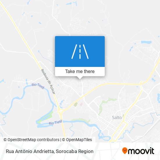 Rua Antônio Andrietta map