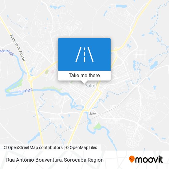 Mapa Rua Antônio Boaventura