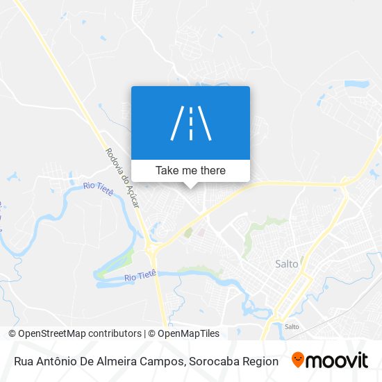 Mapa Rua Antônio De Almeira Campos