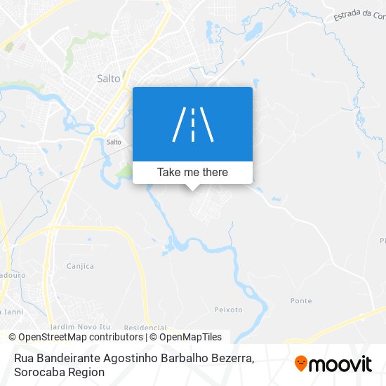 Rua Bandeirante Agostinho Barbalho Bezerra map