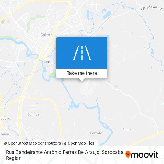 Rua Bandeirante Antônio Ferraz De Araujo map