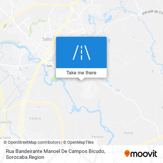 Mapa Rua Bandeirante Manoel De Campos Bicudo