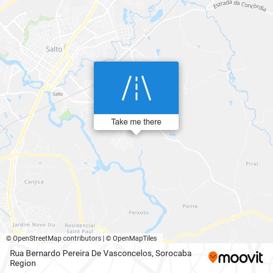 Mapa Rua Bernardo Pereira De Vasconcelos