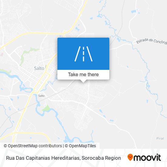 Mapa Rua Das Capitanias Hereditarias