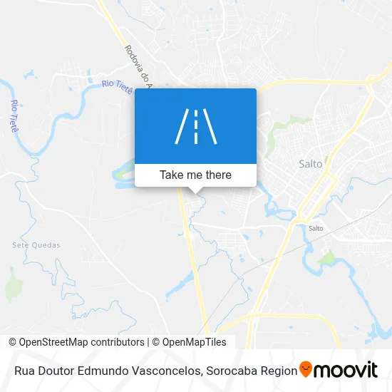 Rua Doutor Edmundo Vasconcelos map
