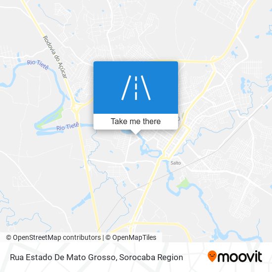 Mapa Rua Estado De Mato Grosso