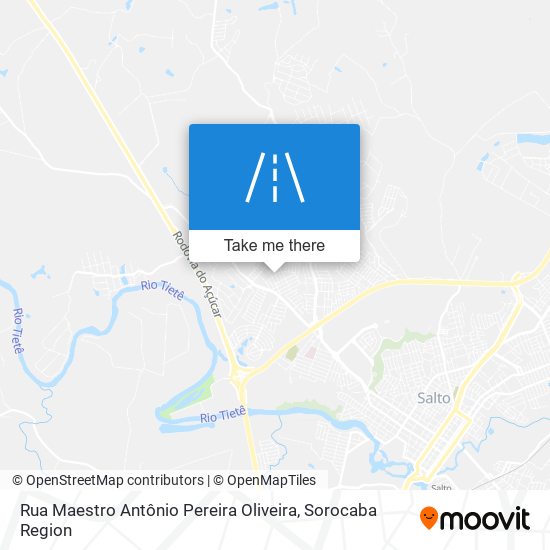 Mapa Rua Maestro Antônio Pereira Oliveira