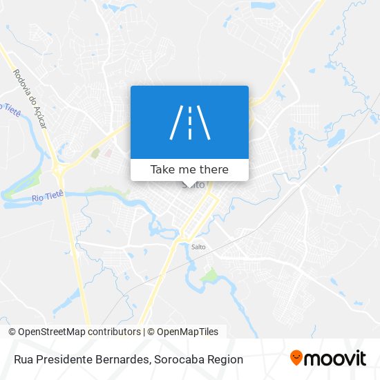 Mapa Rua Presidente Bernardes