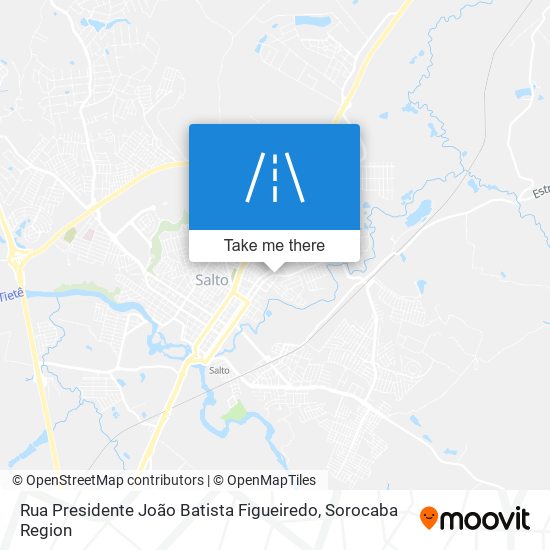 Mapa Rua Presidente João Batista Figueiredo