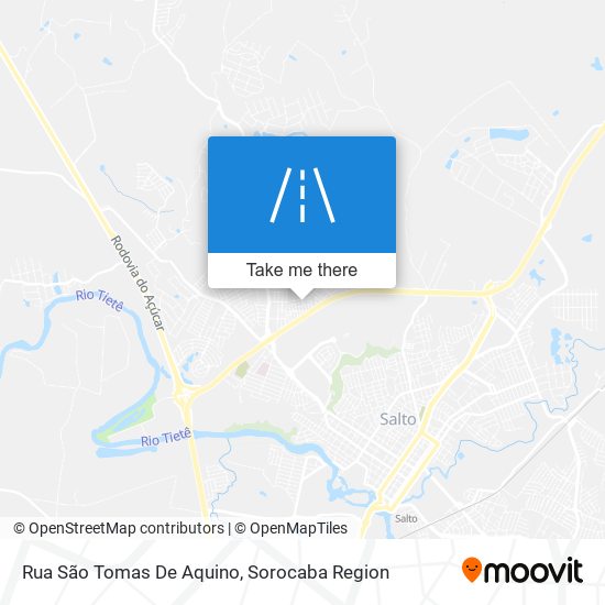 Mapa Rua São Tomas De Aquino
