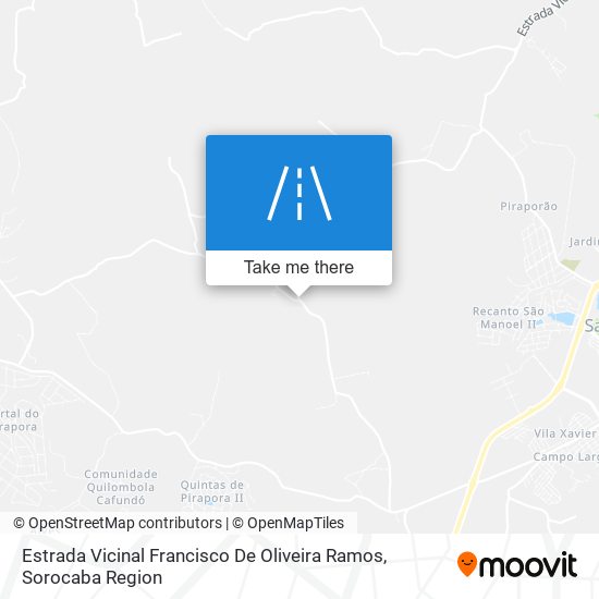 Estrada Vicinal Francisco De Oliveira Ramos map