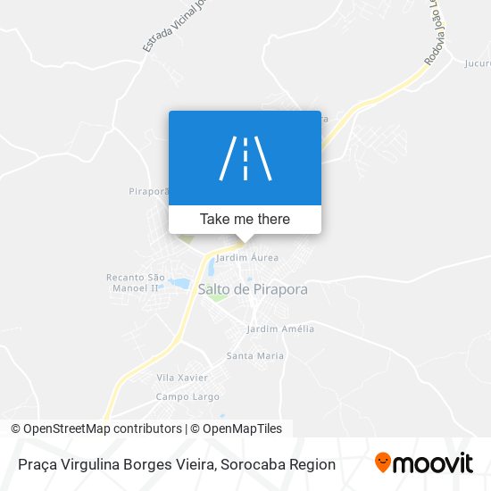 Mapa Praça Virgulina Borges Vieira