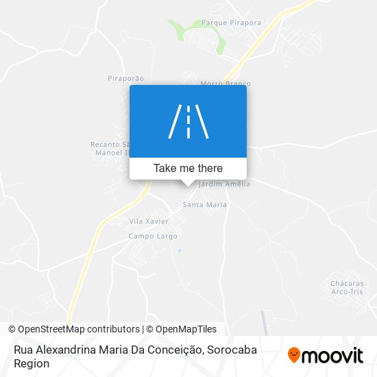 Mapa Rua Alexandrina Maria Da Conceição