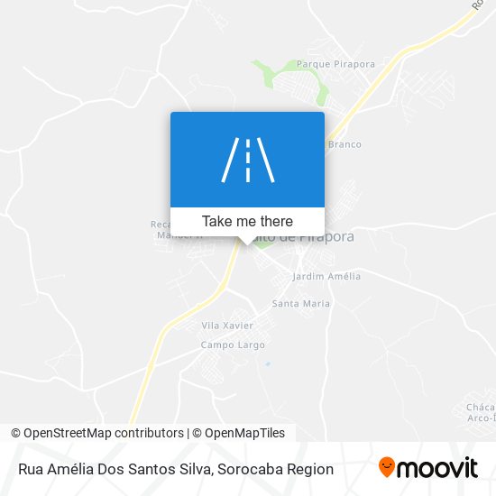 Mapa Rua Amélia Dos Santos Silva