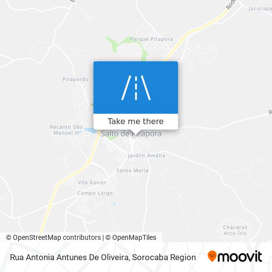 Mapa Rua Antonia Antunes De Oliveira