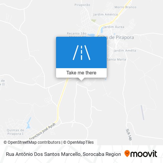 Rua Antônio Dos Santos Marcello map