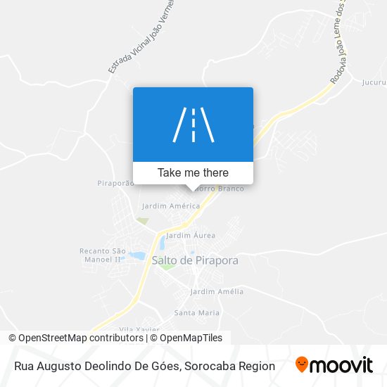 Mapa Rua Augusto Deolindo De Góes