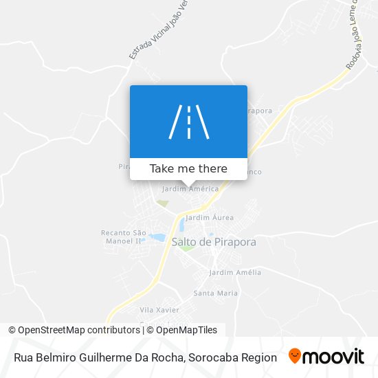 Mapa Rua Belmiro Guilherme Da Rocha