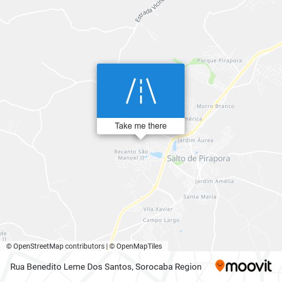 Mapa Rua Benedito Leme Dos Santos