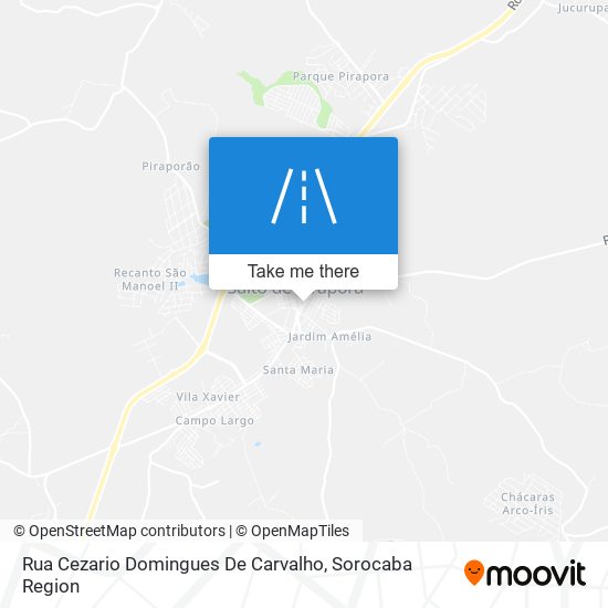 Mapa Rua Cezario Domingues De Carvalho