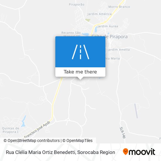 Rua Clélia Maria Ortiz Benedetti map