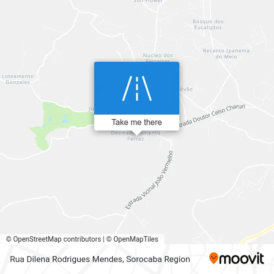 Rua Dilena Rodrigues Mendes map