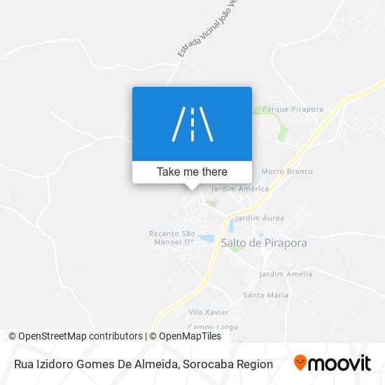 Mapa Rua Izidoro Gomes De Almeida
