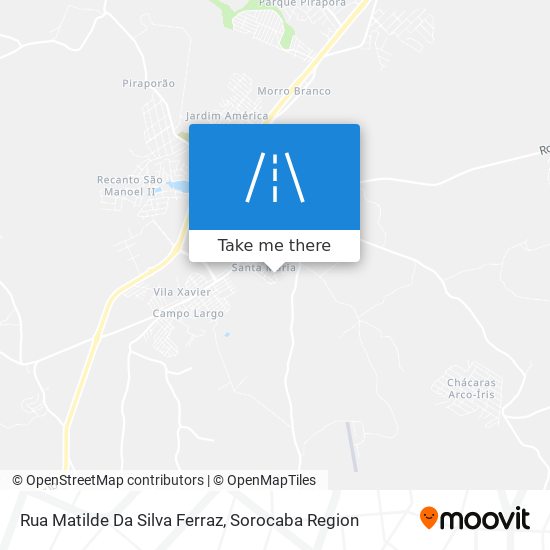 Mapa Rua Matilde Da Silva Ferraz