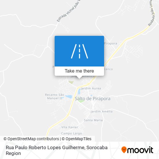 Rua Paulo Roberto Lopes Guilherme map